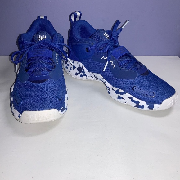 adidas sneakers shoes D.O.N. Issue #3 Paint Smudge Blue Sz M 6.5 / W 7.5